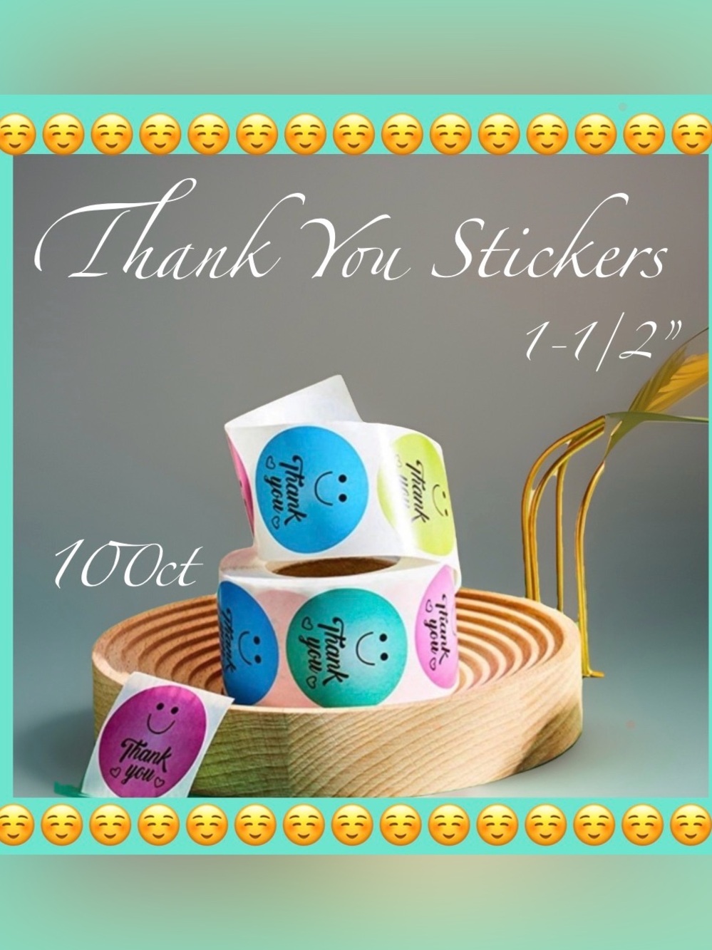 100 ~1.5” Thank You Boutique Stickers 🌟🆕🌟 2 Rolls For $15 (Bundle & Save)